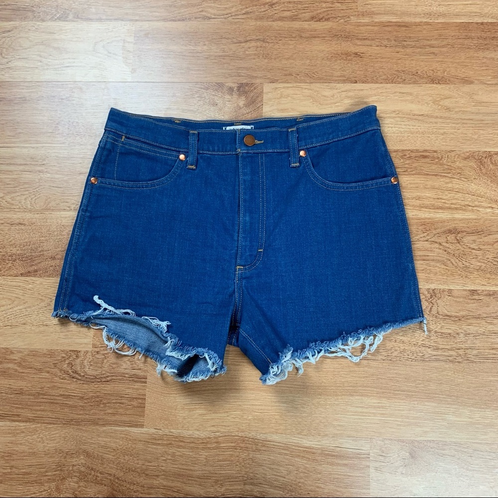 Wrangler Denim Cutoff Fray Jean Shorts
